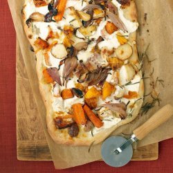 Roasted Fall Vegetable and Ricotta Pizza