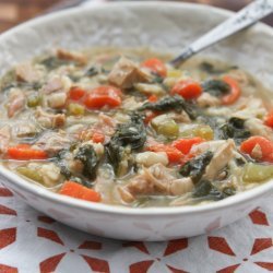 Turkey Soup With Orzo and Spinach