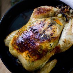 Roast Chicken With Orange & Rosemary
