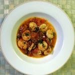 Shrimp & Tomatoes in Spicy Broth