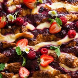 Goat Cheese Bread Pudding