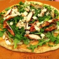 Grilled Chicken, Arugula, Blue Cheese Pizza