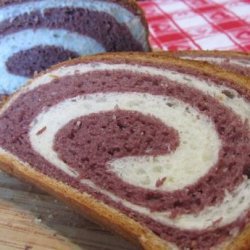 Purple Yam Two-Tone Bread