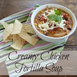 Creamy Chicken Tortilla Soup