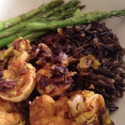 Easy Curried Prawns & Rice