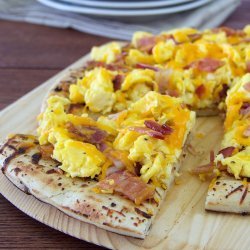 Egg and Bacon Pizzas