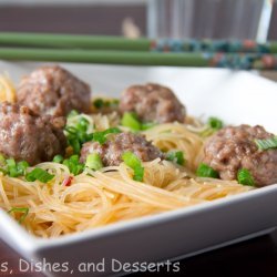 Meatballs and Rice Noodles