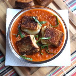Grilled Tomato-Basil Soup