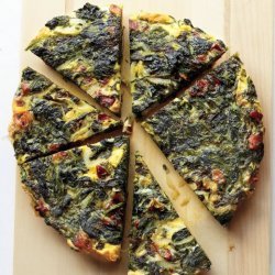 Onion, Bacon, and Spinach Frittata