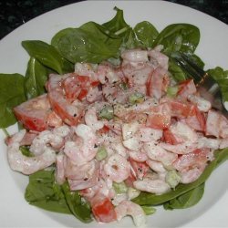 Tomato, Prawn and Spinach Salad (Low Gi)