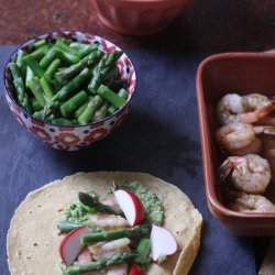 Shrimp and Asparagus Tacos