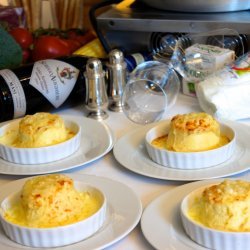 Twice Baked Goat's Cheese Souffle