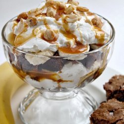 Peanut Butter-Brownie Trifle