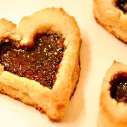 Valentines Day Linzer Heart Cookies