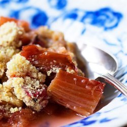 Ginger and Apple Rhubarb Crumble