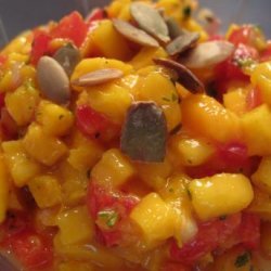 Mango and Sweet Pepper Salsa With Toasted Pepitas