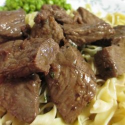 Steak Tips With Red Wine Sauce