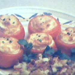 Cheese Souffle in Tomatoes