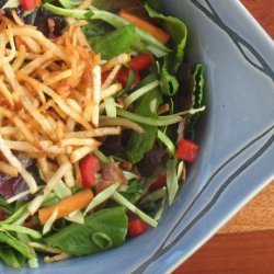 Thai Bistro Salad With Curried Hashbrown Croutons