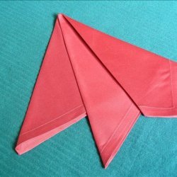 Serviette/Napkin Folding, the  French Fold.