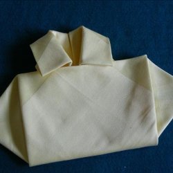 Serviette/Napkin Folding,  the Shirt Fold.