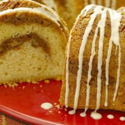 Cinnamon Streusel Cake With Irish Cream Glaze
