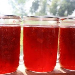 Strawberry Rhubarb Jam (Liquid Certo)
