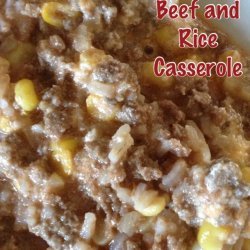 Cheesy Ground Beef and Rice Casserole