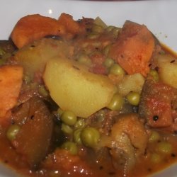 Aubergine and Potato (Curry)