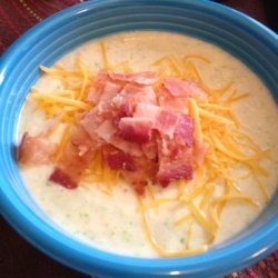 Low Carb Cauliflower and Bacon Soup
