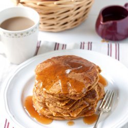 Pumpkin Pancakes With Apple Cider Syrup