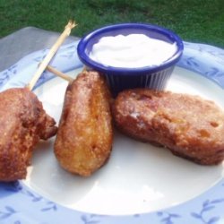 Blue Cheese and Bacon Mini Corn Dogs