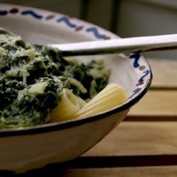 Chiffonade of Spinach