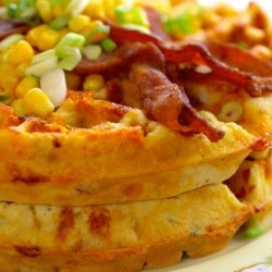 Bacon and Cornmeal Waffles