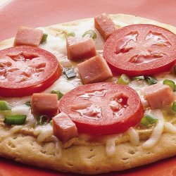 Ham-And-Swiss Pizza