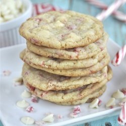 Minty White-Chocolate Cookies