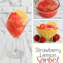 Strawberry Lemon Sorbet
