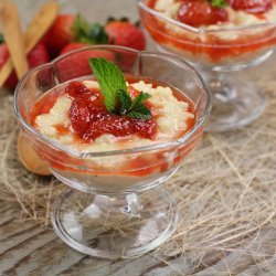 Strawberry and Rice Pudding