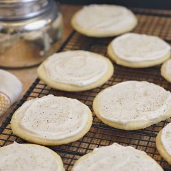 Frosted Eggnog Cookies