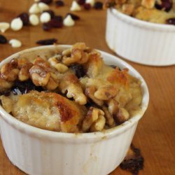 Chocolate Cranberry Bread Pudding