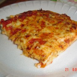 Low Fat Homemade Easy Pizza (Kosher-Dairy)