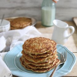 Carrot Cake Pancakes With Cream Cheese Topping