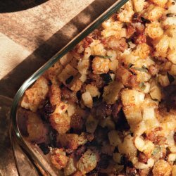 Sourdough Stuffing With Sausage, Apples and Golden Raisins