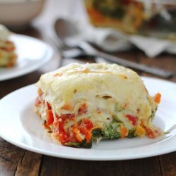 Vegetable Lasagna With White Sauce