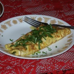 Shrimp and Spinach Omelet