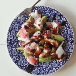 Fake Sushi Salad With Imitation Crab