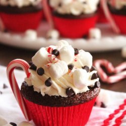 Hot Chocolate Cocoa Cupcakes