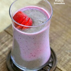 Strawberry Protein Smoothie (Vegan)