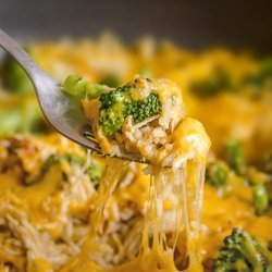 Cheesy Broccoli, Chicken, and Rice