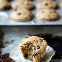 Low Fat Banana Chocolate Chip Muffins